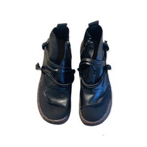 Women's Just Fashion Now Flat Heel Spring Casual Leather Boots